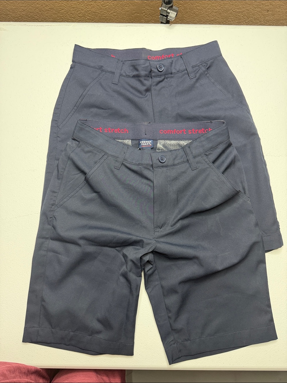 French Toast Men's Flat Front Gray Comfort Shorts